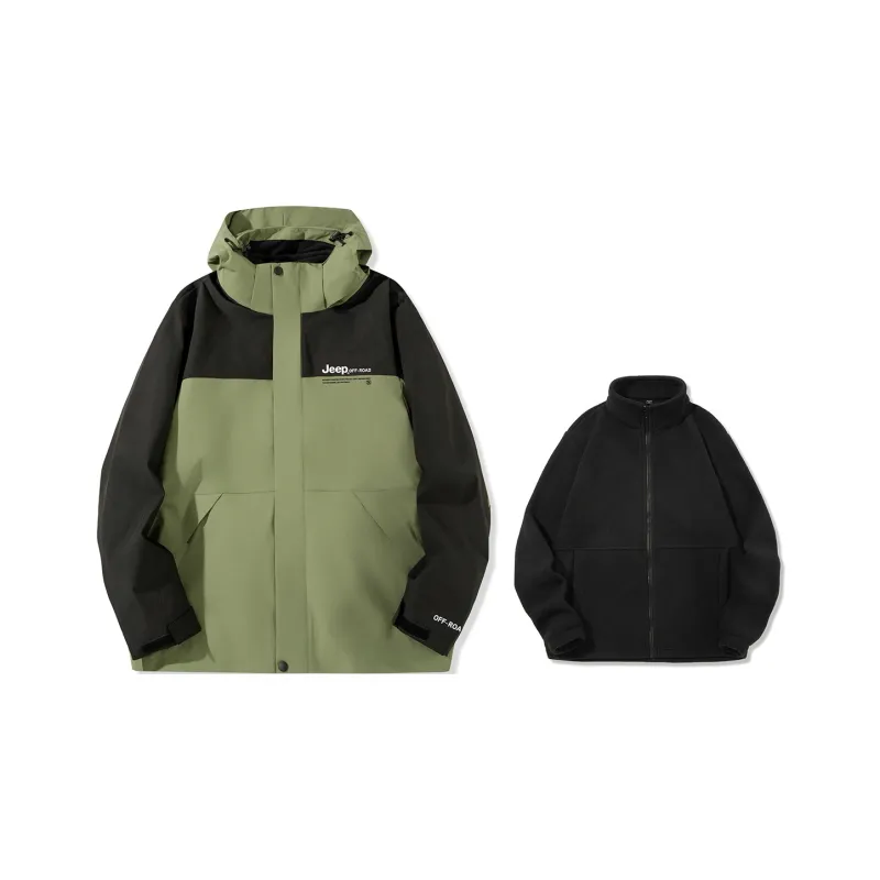 Jeep Windbreaker Jacket Trench Coat Unisex-21