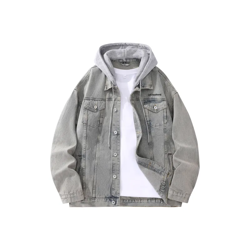 LA'T.WEEKEND Fall Denim Jackets Unisex-9