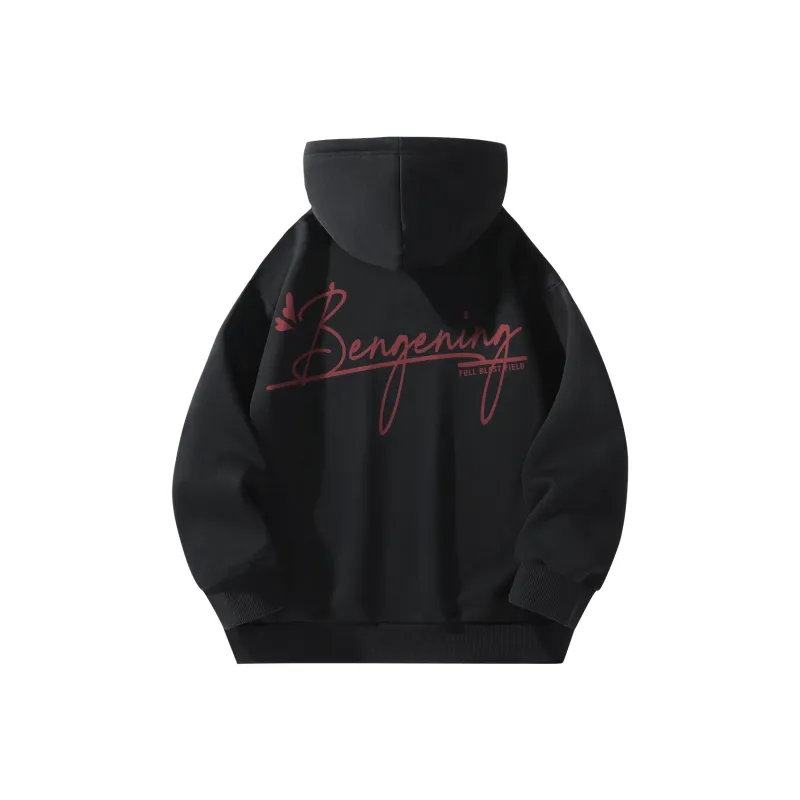 BENGEN Jackets Coats Unisex Black-9