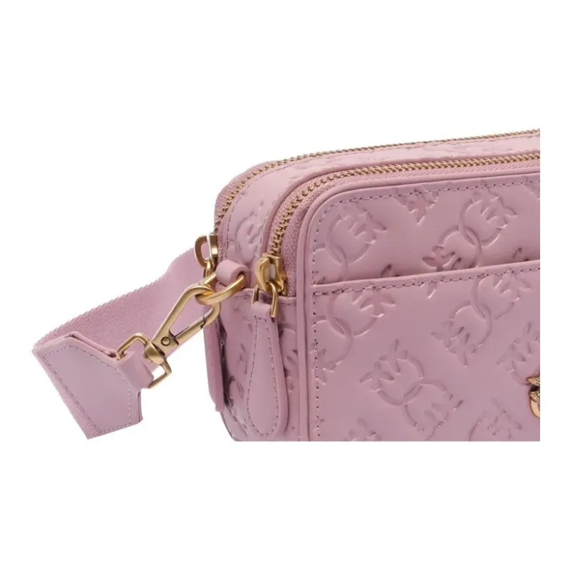 PINKO Logo Embossed Mini Camera Bag-4