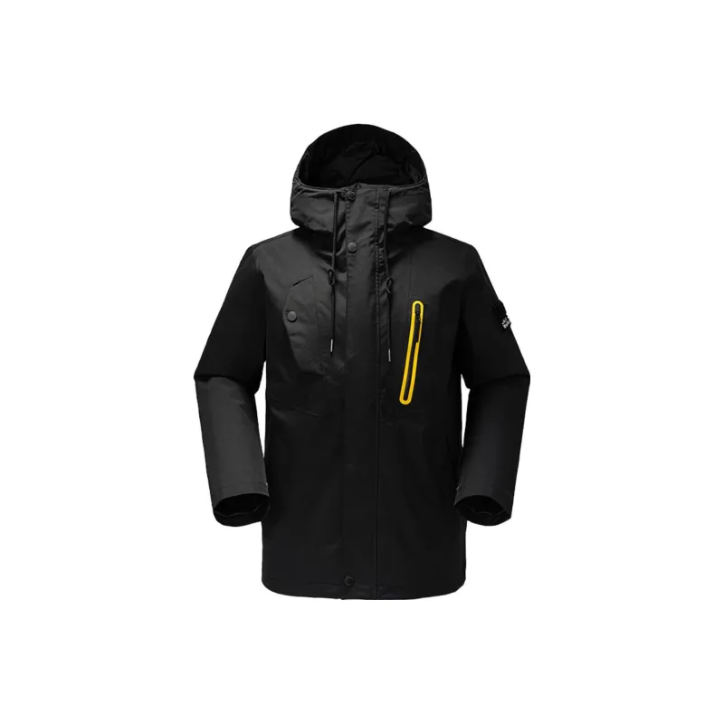 Jack Wolfskin Windproof Thermal Windbreaker Jacket Unisex Black-0
