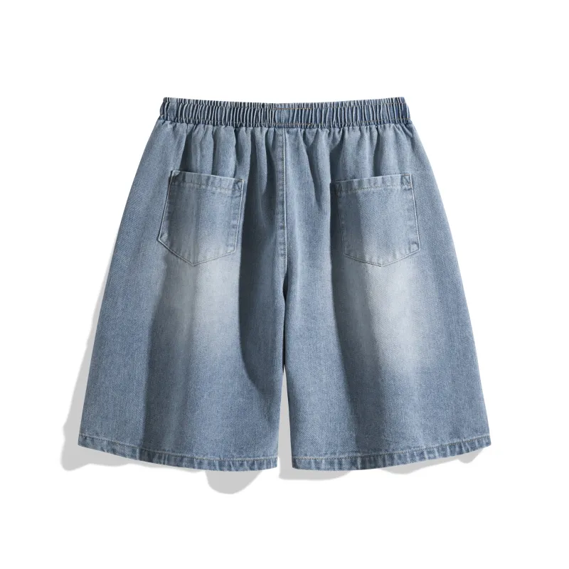 Love Monster Denim Shorts Unisex-11
