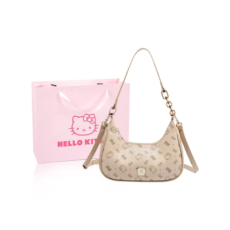 MESUCA × Sanrio Hello Kitty Collaboration Kitty Series PU Underarm Shoulder Bag Women's Multicolor-13