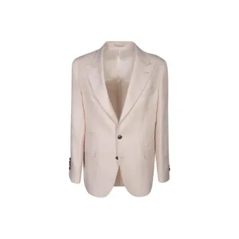 Brunello Cucinelli Single-Breasted Curved Hem Blazer