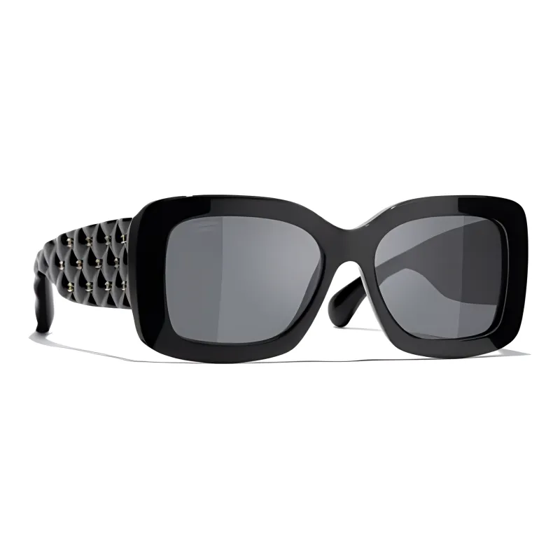 CHANEL Rectangle Polarized Sunglasses-1