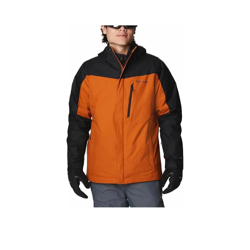Columbia Water-Resistant Windbreaker Jacket Men's Orange-0