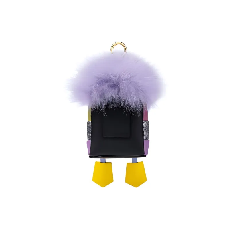FION PVC Crossbody One Shoulder Handbag Small Size Women's Purple/Multicolor-1