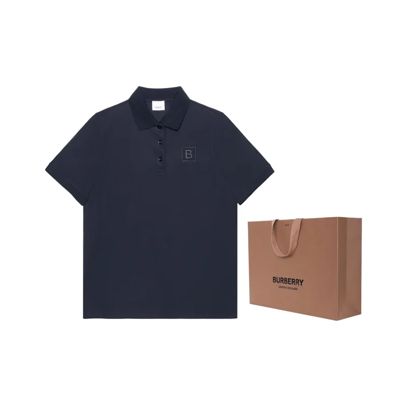 Burberry SS23 Polo Shirt Men's Marine Blue-2