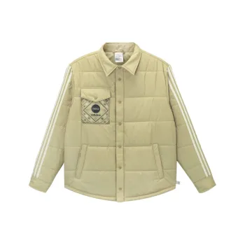 Adidas Neo Puffer Jackets Men Brown Green