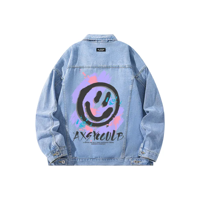 A.X.S.K Denim Jackets Unisex-3