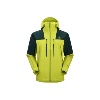 KAILAS Hooded Windbreaker Jacket Men's Lime Green/turquoise Green