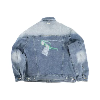 Nothingbutmini By Alphabet Squad Denim Jacket Unisex Denim Blue