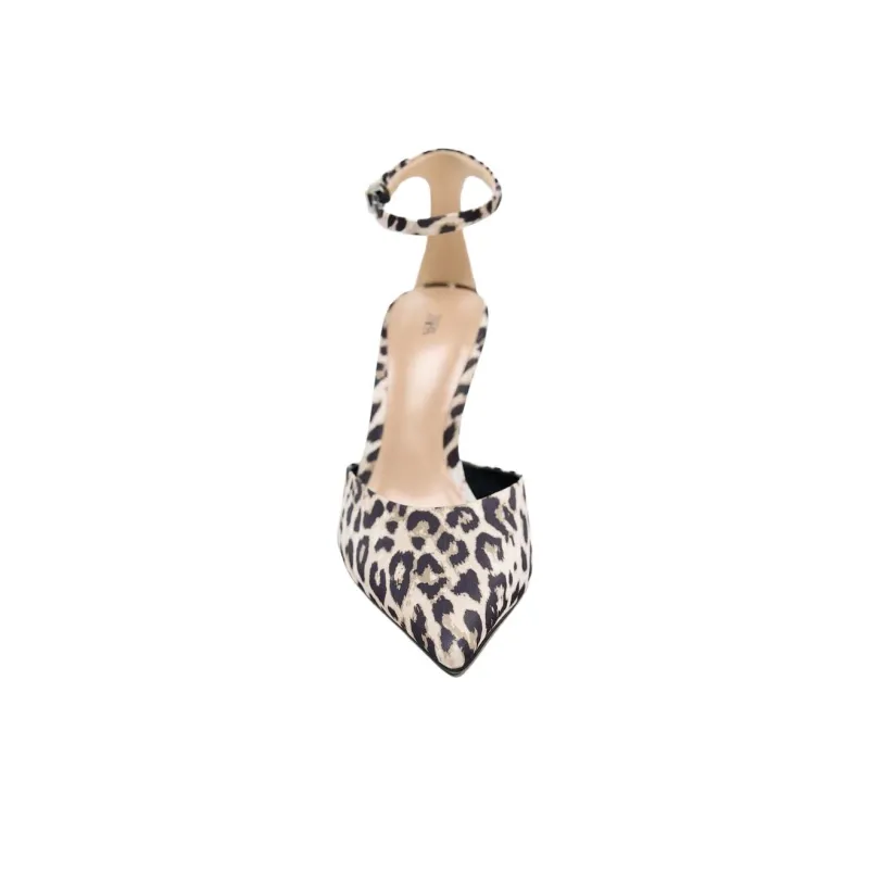 ZARA Slim Heel High Heels 10cm Women's Leopard Print-3