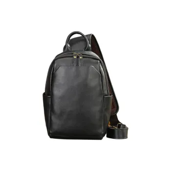 VIHUS Top Grain Cow Leather Sling Bag Regular Men's Multicolor