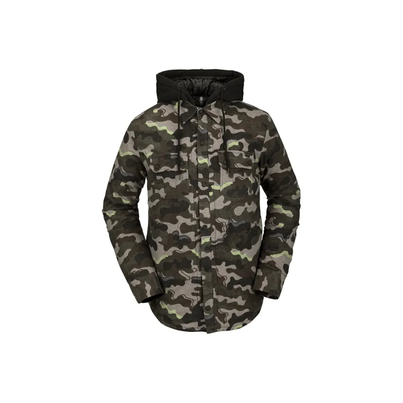 VOLCOM Camouflage Hooded Fitted Moderate Regular Edition Other Puffer Jacket Unisex-2
