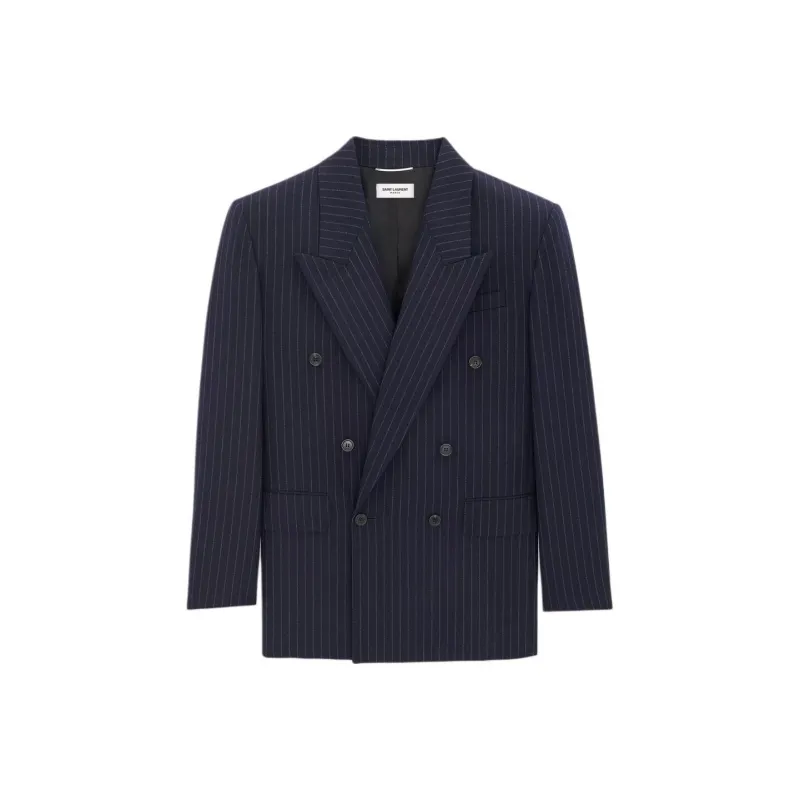 SAINT LAURENT Oversized Striped Jacket-0