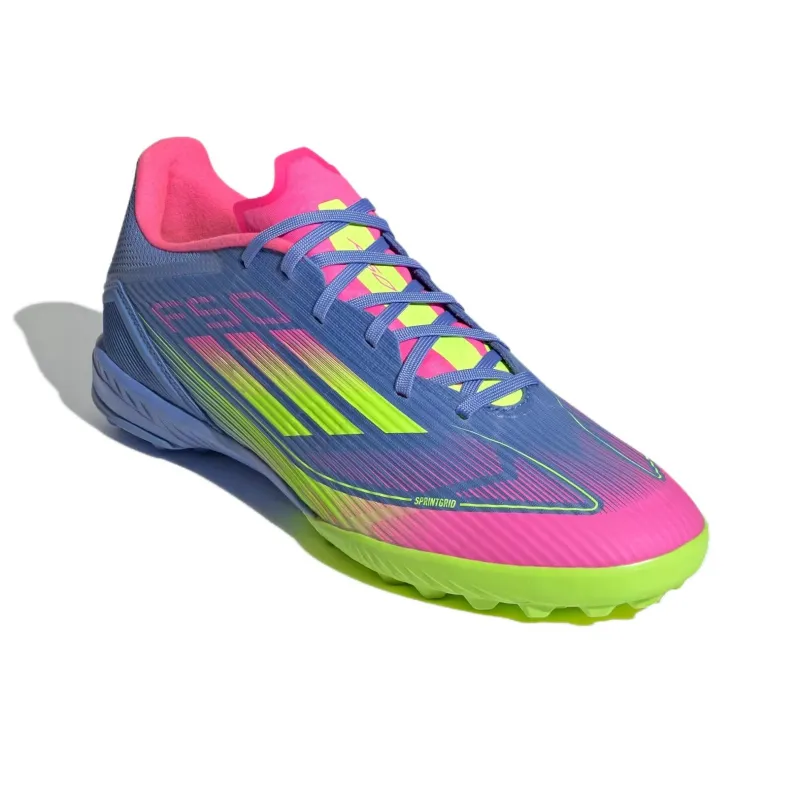 Adidas F50 League Turf Blue Fusion Lucid Lemon Lucid Pink-2