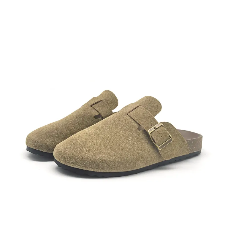 WELKIN&WZWJ Abrasion Resistant Slip Resistant Closed Toe Slippers Unisex Apricot-3