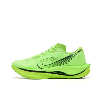 QIAODAN Strong Wind 3.0 Running Shoes Men Low Top Flying Shadow Green/Black