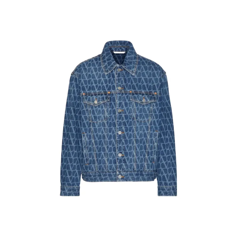 Valentino Toile Iconographe Denim Jacket-0