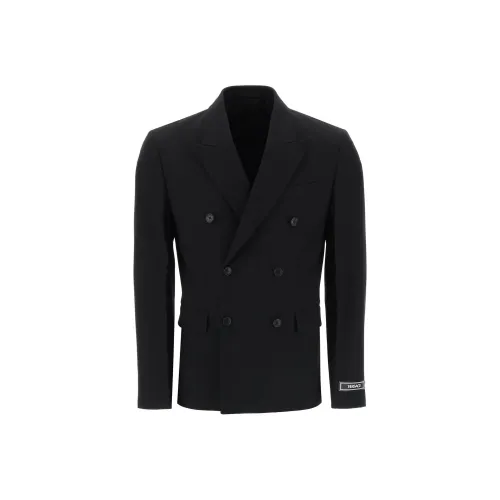 VERSACE Double-Breasted Tailored Blazer