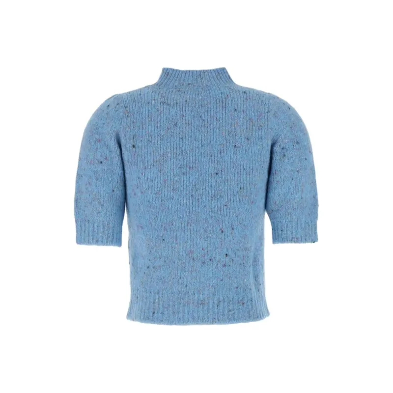 I BLUES Puff sleeve Knitted Top-1
