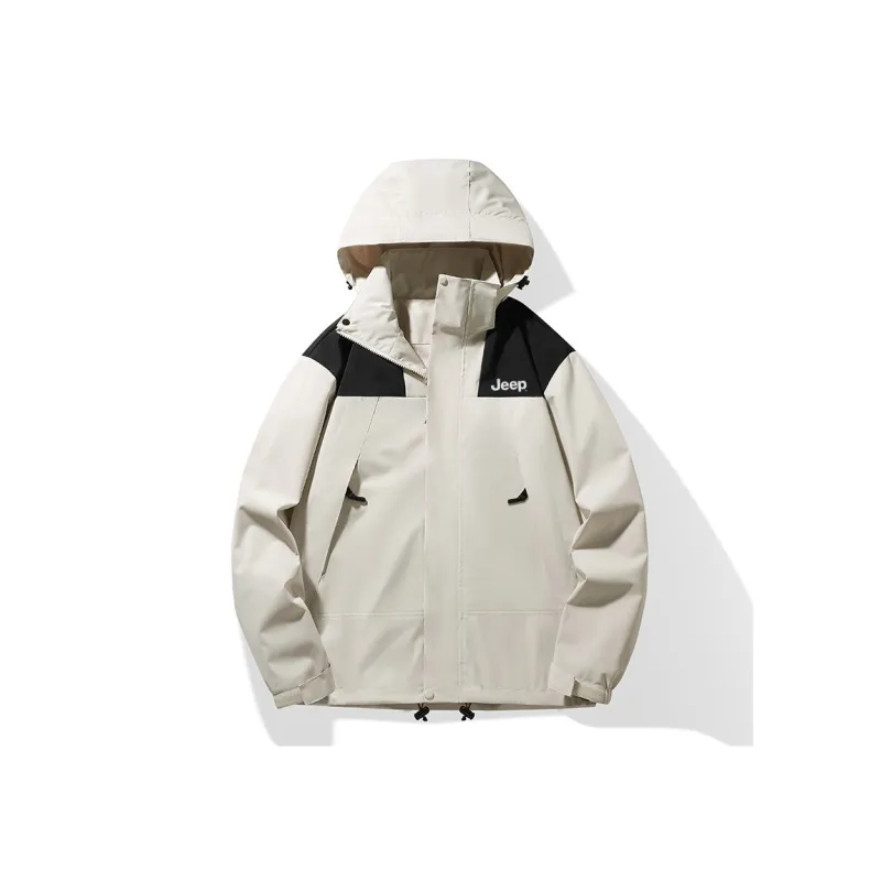 Jeep Water Resistant Windproof Breathable Warm Windbreaker Jackets Unisex-5