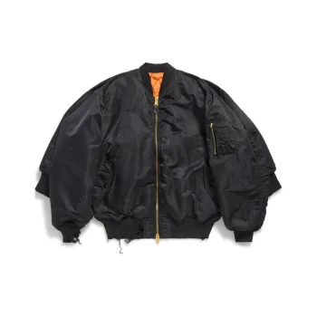 Balenciaga Jackets & Coats Loose Fit Men's Black