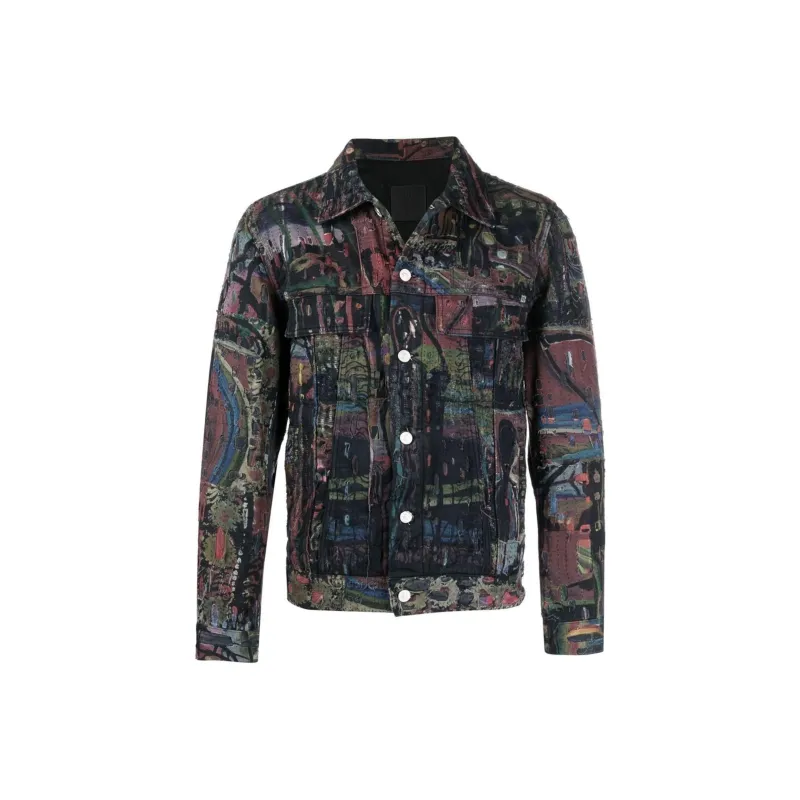 GIVENCHY Denim Jacket Men's Black-0