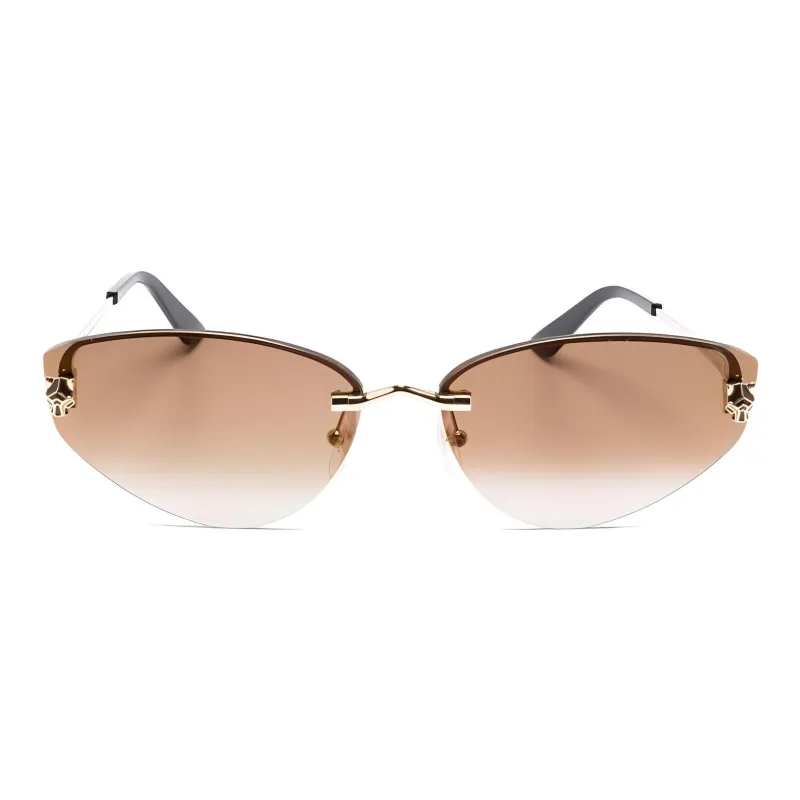 Cartier Eyewear Tiger Head-plaque Cat Eye-frame Sunglasses-1