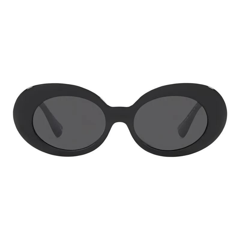 VERSACE Oval Sunglasses Gray-1