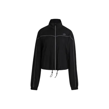 LIUREGALI Windbreaker Jacket Unisex Black