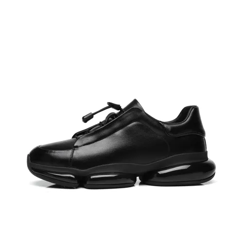 POPULAR ROUSE PR Breathable Low Top Casual Shoes Men's Black