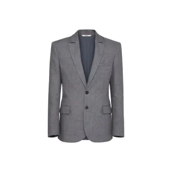 Valentino Business Suits Coats Men's Gray