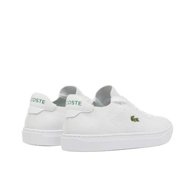 LACOSTE La Piquee 2.0 Abrasion Resistant Slip Resistant Low Top Skateboard Shoes Women's White-2
