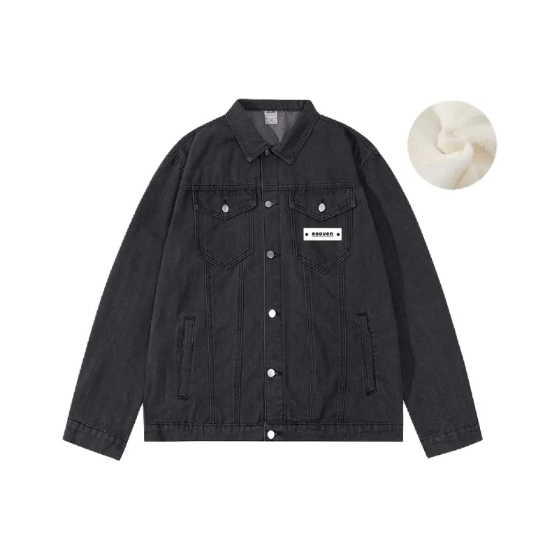 EOOVEN Denim Jackets Unisex-6