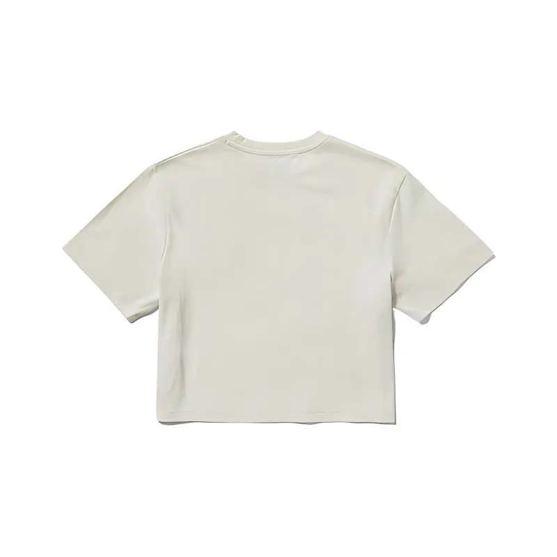 Timberland Crop Tops Women's Vintage White-1
