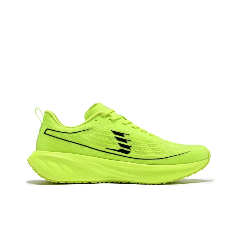 LEBUZHE Low Top Running Shoes Men's Neon Green-1