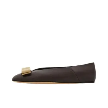 FERRAGAMO Vara Casual Single Shoes Women's Brown