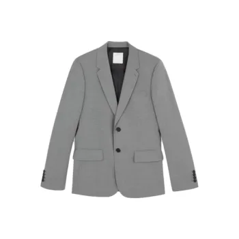 Sandro Business Suits Coats Men's Silver Gray