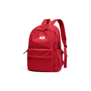 Lee Fabric Business Travel Backpack Unisex Preppy Red