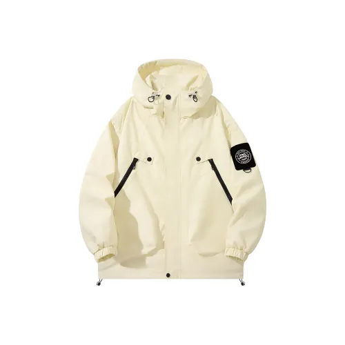 Jeep Outdoor Hiking Waterproof And Windproof Windbreaker Jacket Trench Coat Unisex