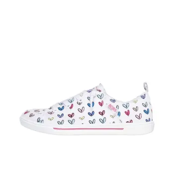 Skechers Bobs B Cute Low Top Skateboard Shoes Women's White Multicolor