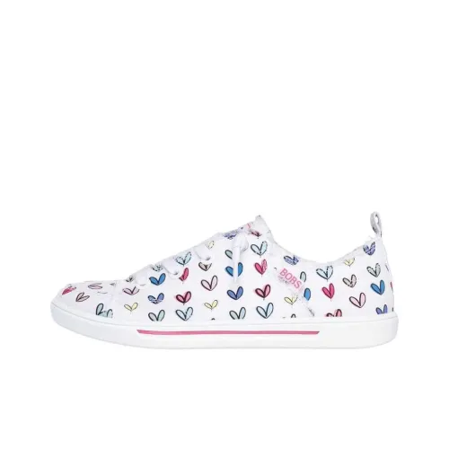 Skechers Bobs B Cute Low Top Skateboard Shoes Women's White Multicolor