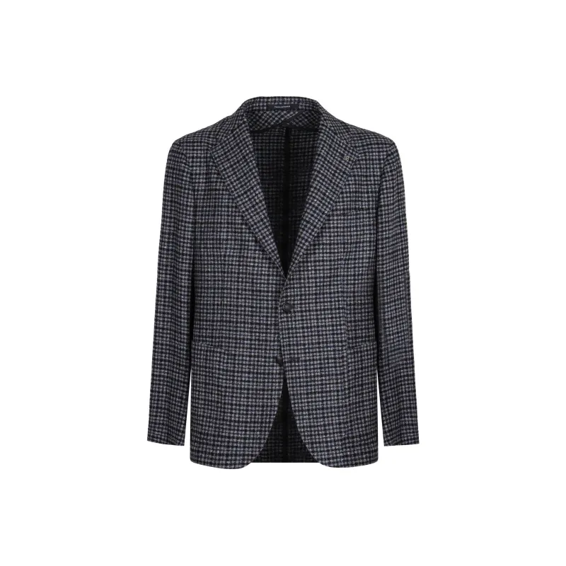 Tagliatore Houndstood Single breasted Blazer-0