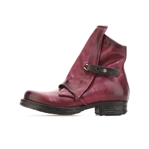 AirStep SAINTEC Ankle polo-shirts boots Women's Burgundy