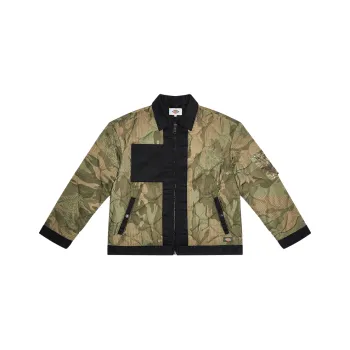 Dickies Puffer Jacket Winter Unisex Army Green Camouflage