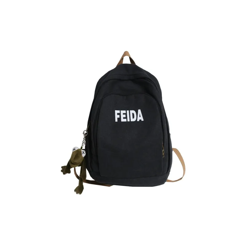 DJ.SPIRIT Canvas Backpack Regular Unisex Navy Blue-2