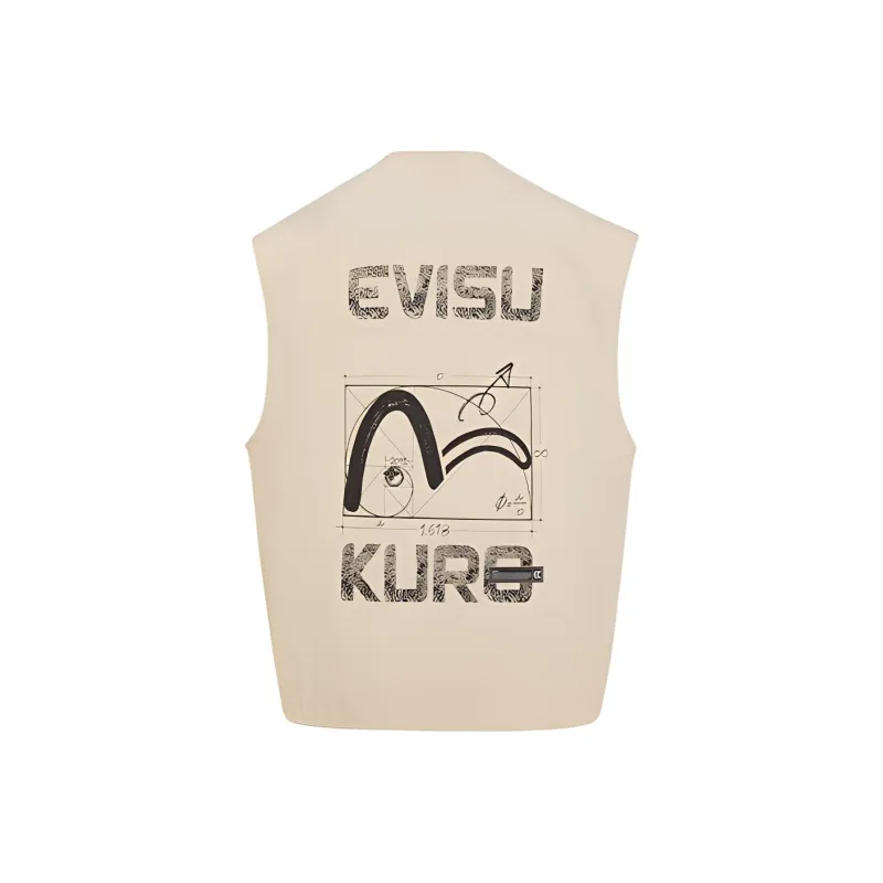 EVISU SS21 Vest Men's Light Apricot-1