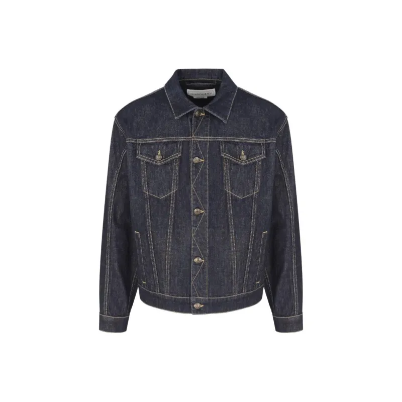 Alexander McQueen Button Up Denim Jacket-0